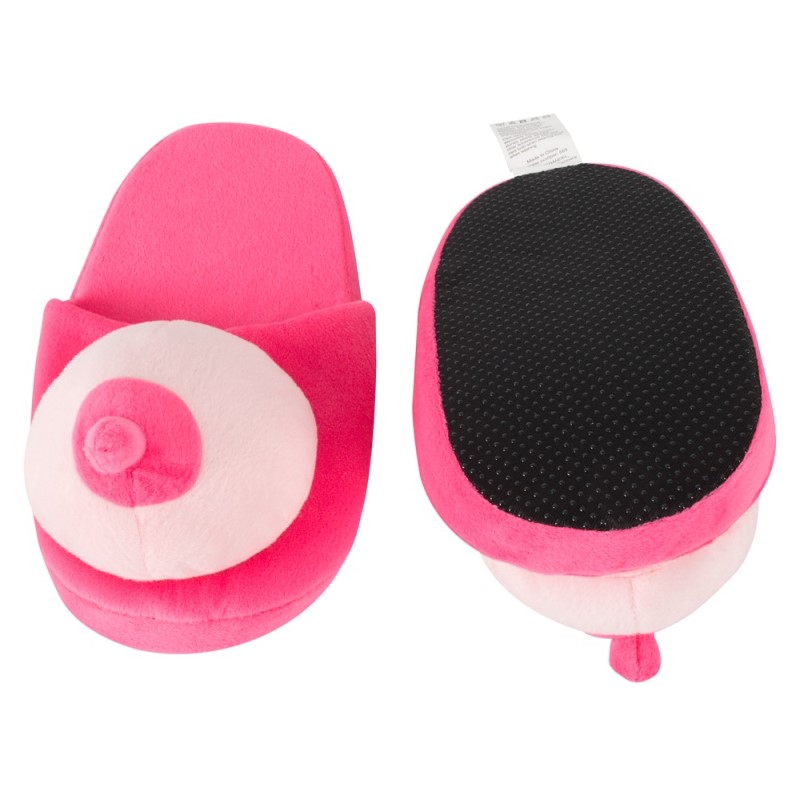 boob slippers pink