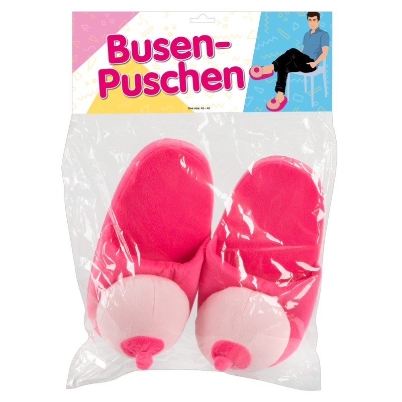 boob slippers pink