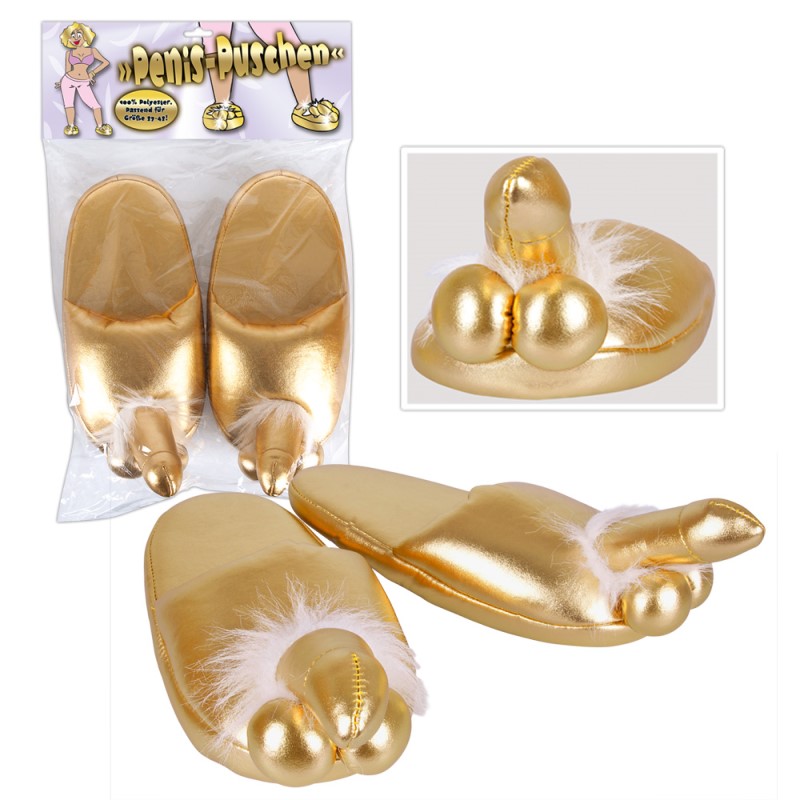 zlatne papuče na penis golden slippers