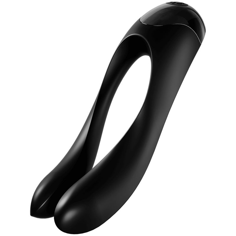 Candy cane finger vibrator black