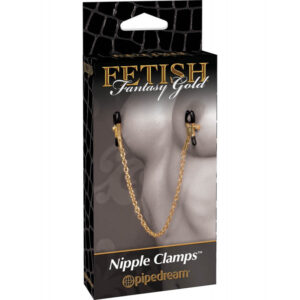Fetish Fantasy Gold Nipple Chain Clamps - Slika 3