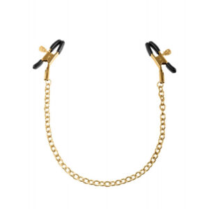 Fetish Fantasy Gold Nipple Chain Clamps