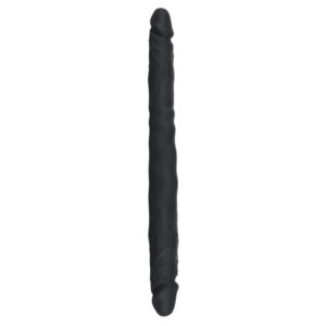 Crni silikonski dvostrani dildo 40 cm