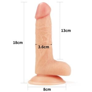 Easy Strap-on dildo 18 cm - Slika 4
