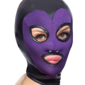 Kožna maska za glavu u 2 boje