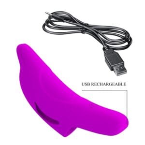Punjivi vibrator za prst „Delphini finger“, 10 vibracija, usb, silikon, Pretty Love - Slika 4