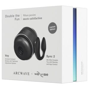 Set igračaka “Double the Fun” s Arcwave masturbatorom Voy i vibratorom za parove We-Vibe Sync 2 - Slika 6
