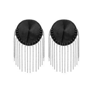 Udubljene naljepnice za bradavice sa srebrenim resicama