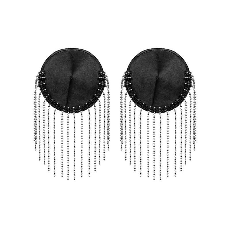 Udubljene naljepnice za bradavice sa srebrenim resicama