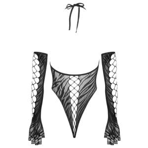 Mrežasti bodi s rukavicama, univerzalna veličina S-L, Cottelli Fantasy - Slika 3