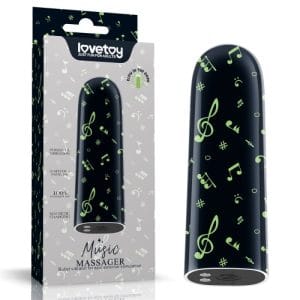 Bullet Vibrator Glow in the Dark Music Massager - Slika 6