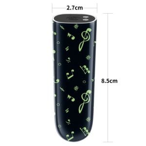 Bullet Vibrator Glow in the Dark Music Massager - Slika 5